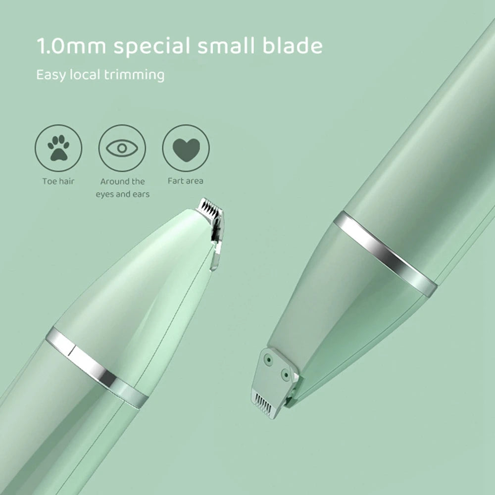 UBBT 4-in-1 Professional Pet Electric Hair Clipper with Four Blades, Grooming Trimmer, and Nail Grinder for Dogs and Cats