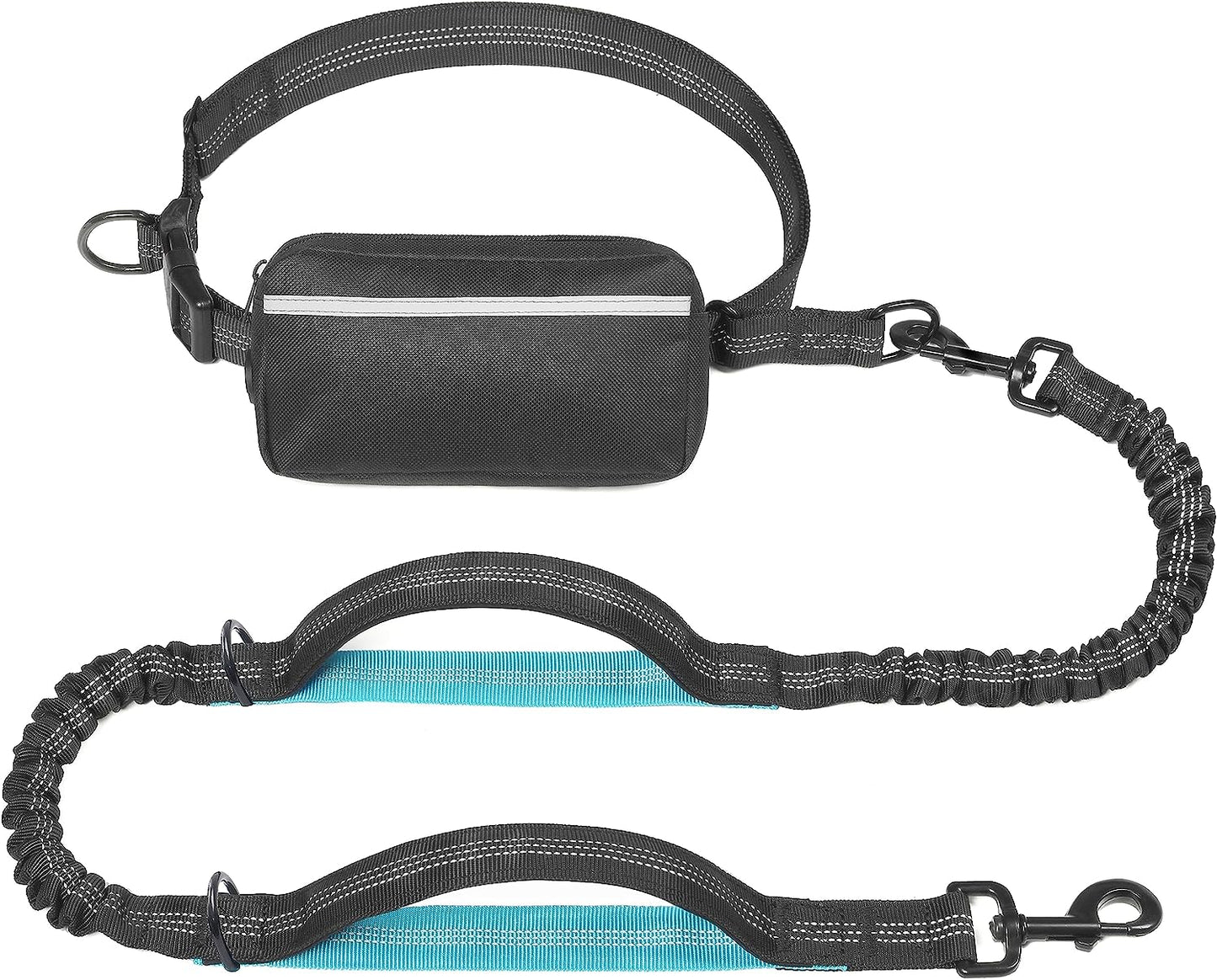 Hands Free Dog Leash with Zipper Pouch