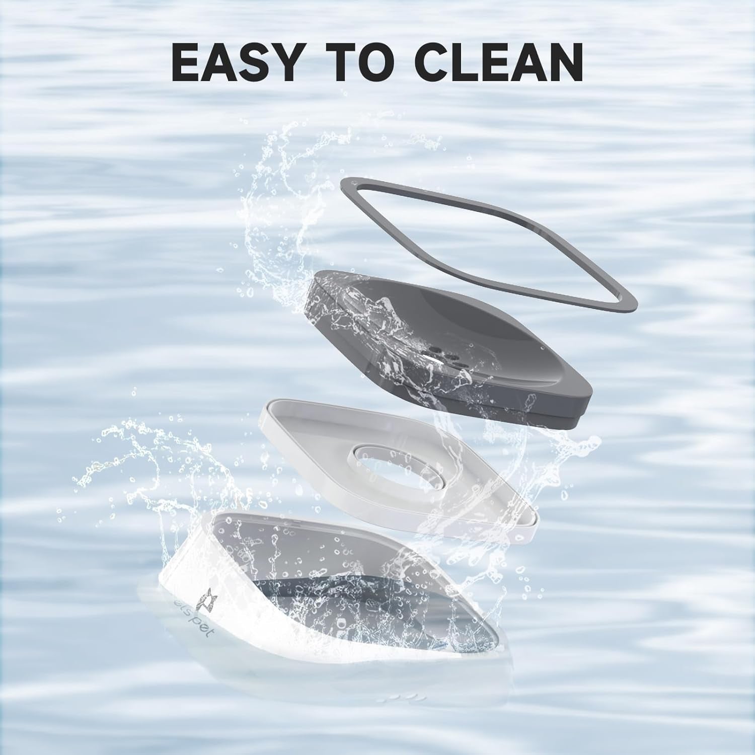  Slow Water Feeder/Dispenser for Dogs, Cats