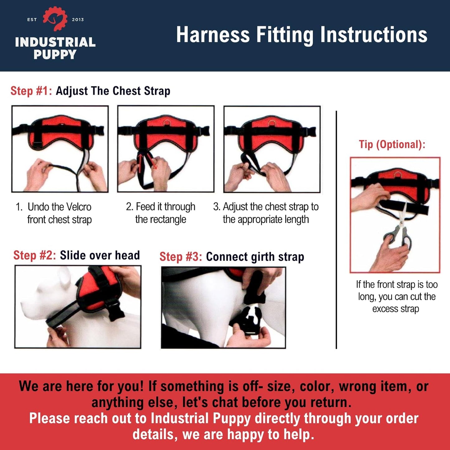 Small Dog Reflective Emotional Support Vest Harness with Matching Leash Set