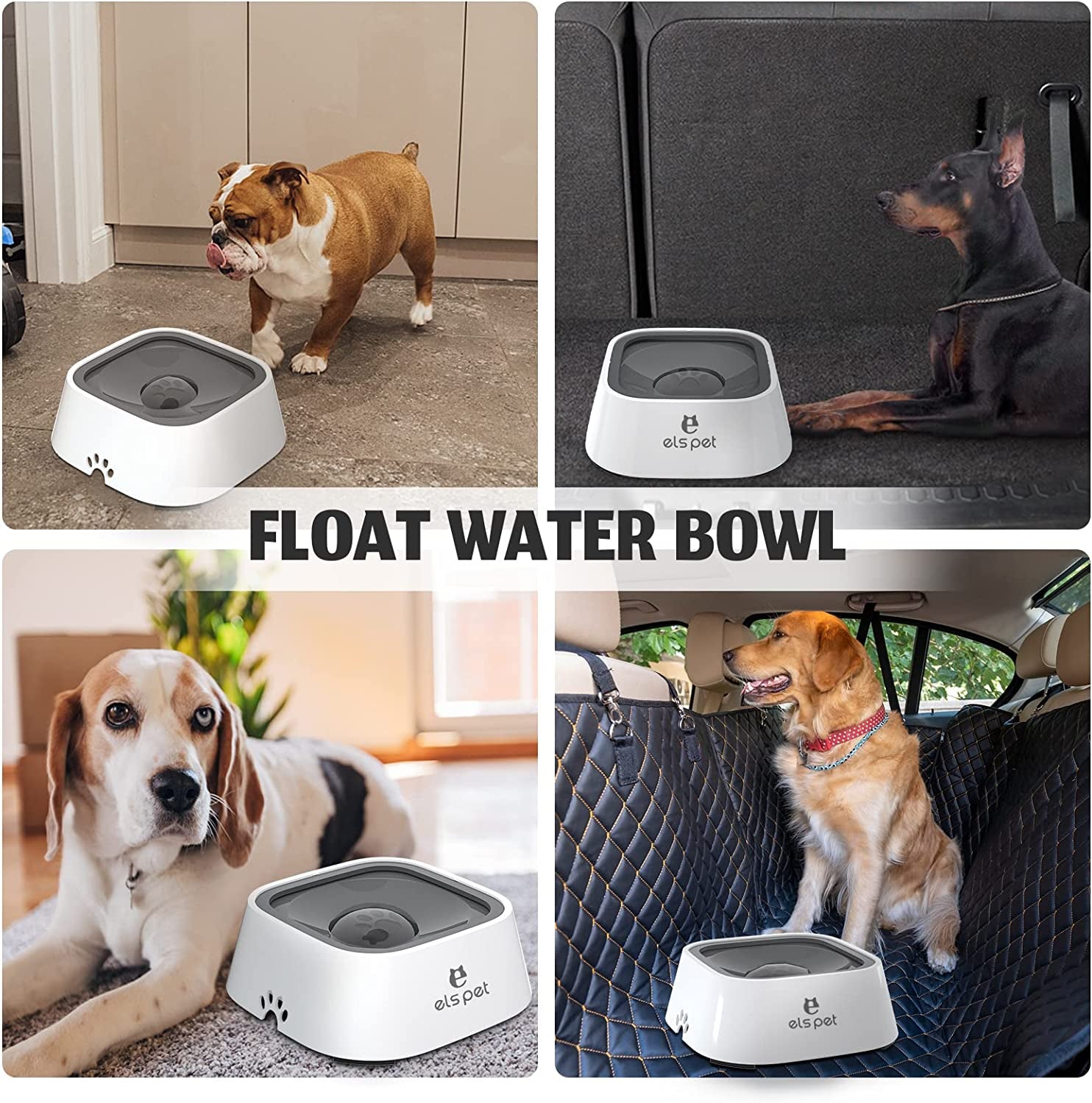  Slow Water Feeder/Dispenser for Dogs, Cats