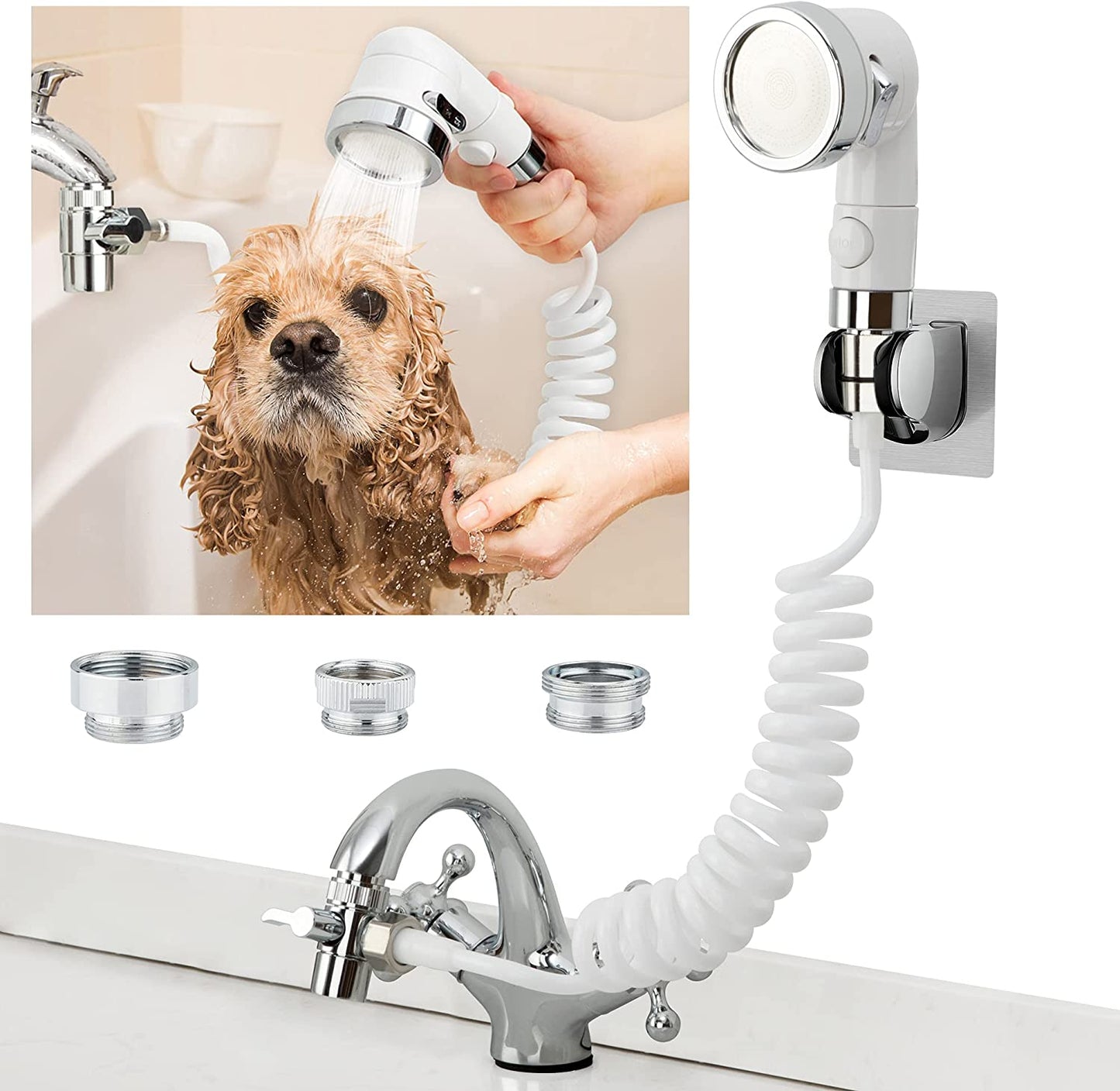 Transform Your Bath Time: The Ultimate Sink Faucet Shower Spray Attachment for Easy Pet Bathing & More!