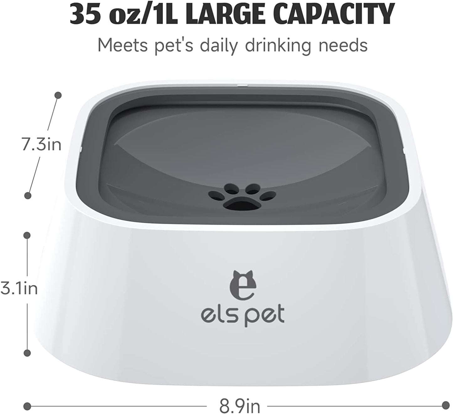  Slow Water Feeder/Dispenser for Dogs, Cats