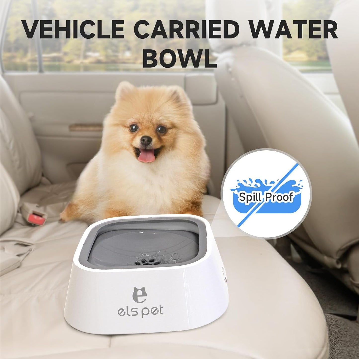  Slow Water Feeder/Dispenser for Dogs, Cats