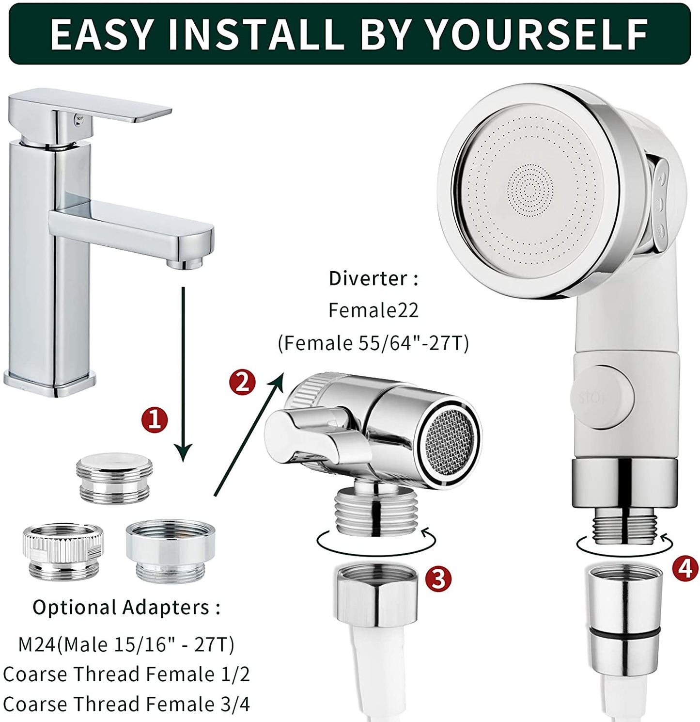 Transform Your Bath Time: The Ultimate Sink Faucet Shower Spray Attachment for Easy Pet Bathing & More!