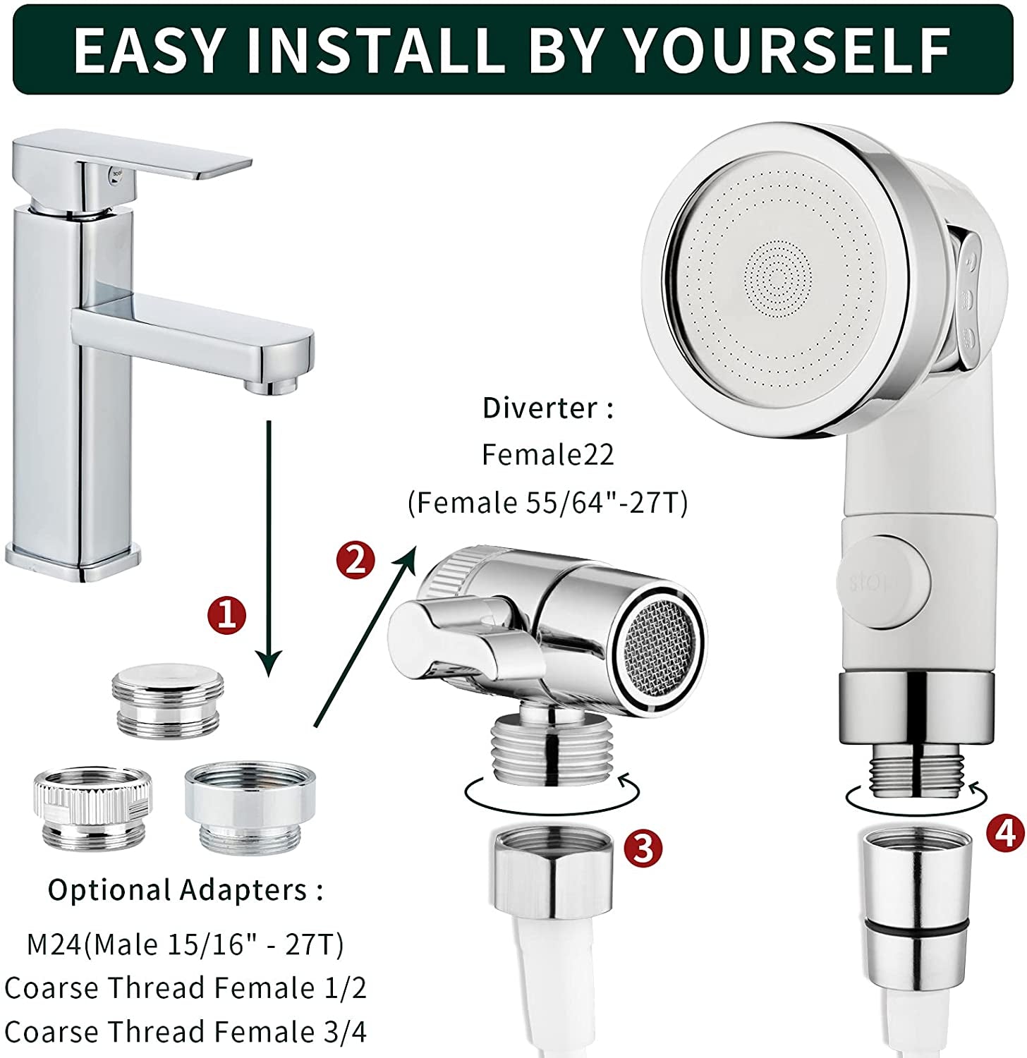 Transform Your Bath Time: The Ultimate Sink Faucet Shower Spray Attachment for Easy Pet Bathing & More!