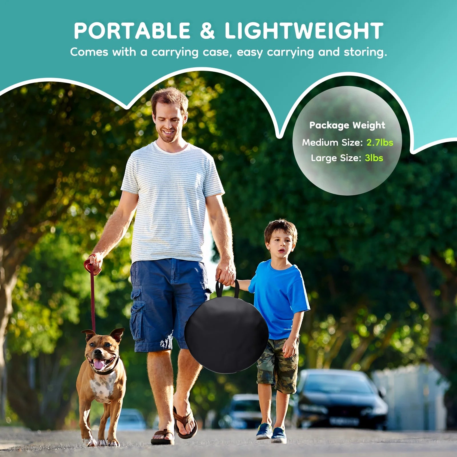 Foldable Portable Pet Playpen for Dogs and Cats - Removable Shade Cover for Indoor and Outdoor Use (Medium)