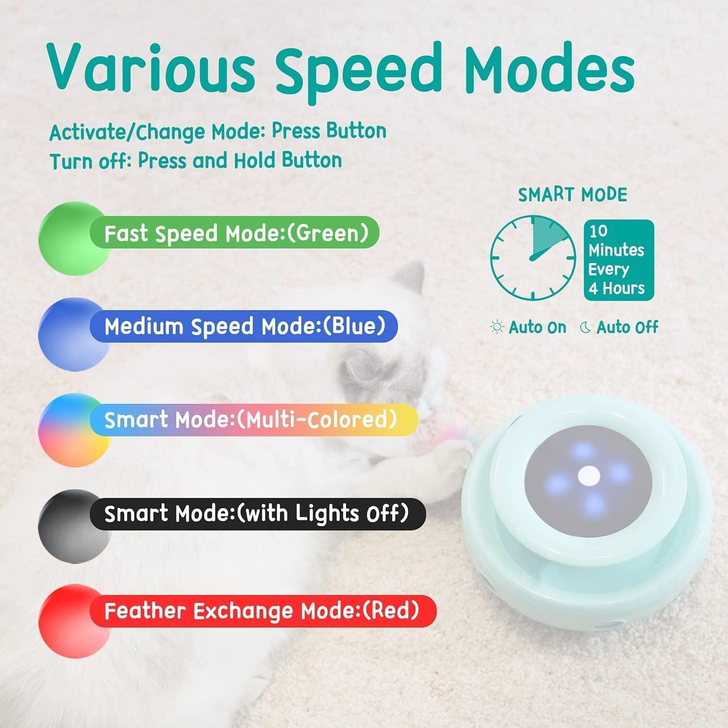  2-In-1 Interactive Cat Toys for Indoor Cats