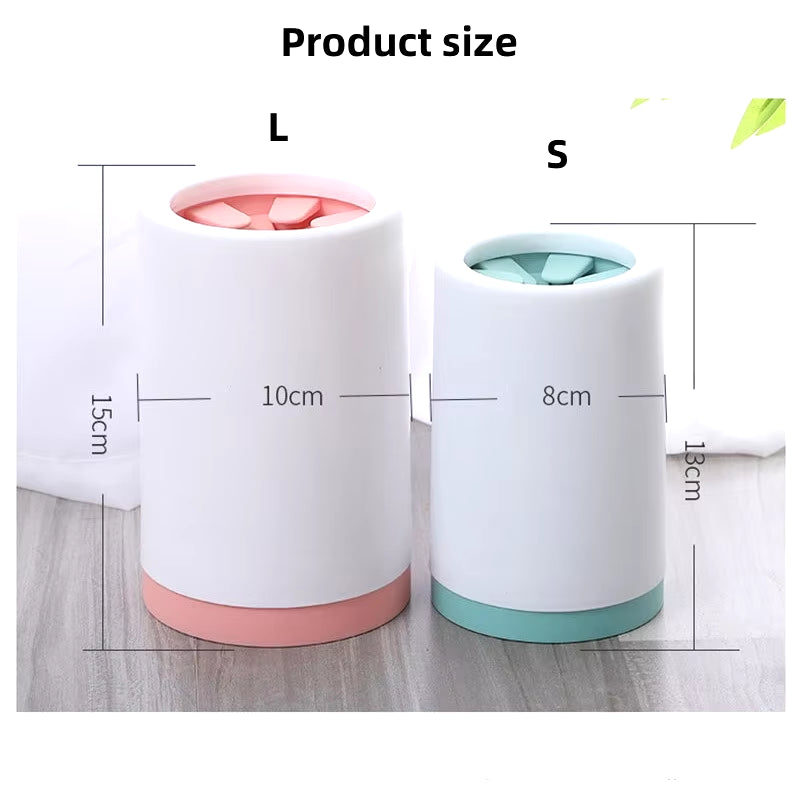 Pet Foot Washer Cup - Silicone Soft Cleaning Bucket for Cats and Dogs, Manual Paw Cleaner for Quick Foot Washing