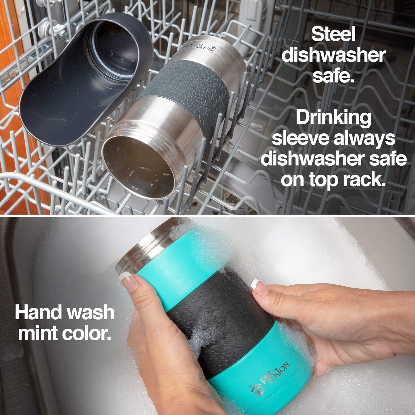 Portable Insulated Dog Water Bottle and Dispenser - 22 Oz Stainless Steel, Optimal Temperature for Travel