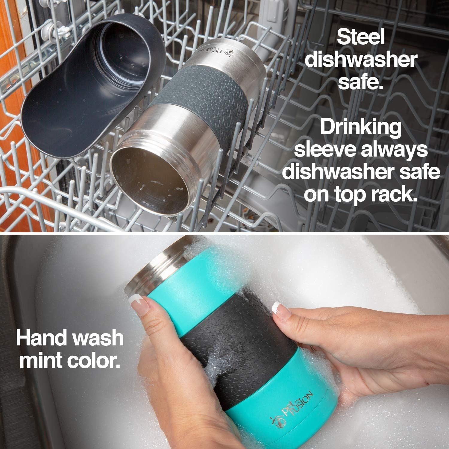 Portable Insulated Dog Water Bottle and Dispenser - 22 Oz Stainless Steel, Optimal Temperature for Travel