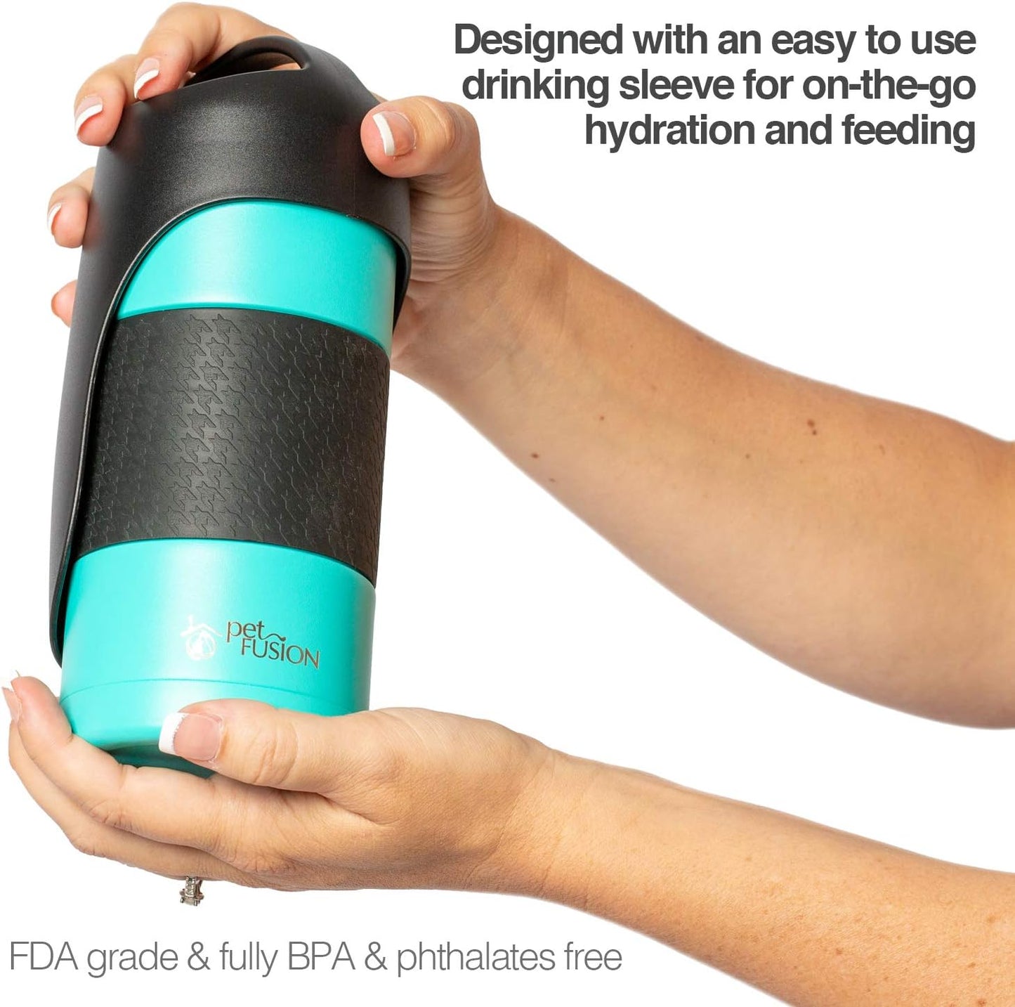Portable Insulated Dog Water Bottle and Dispenser - 22 Oz Stainless Steel, Optimal Temperature for Travel