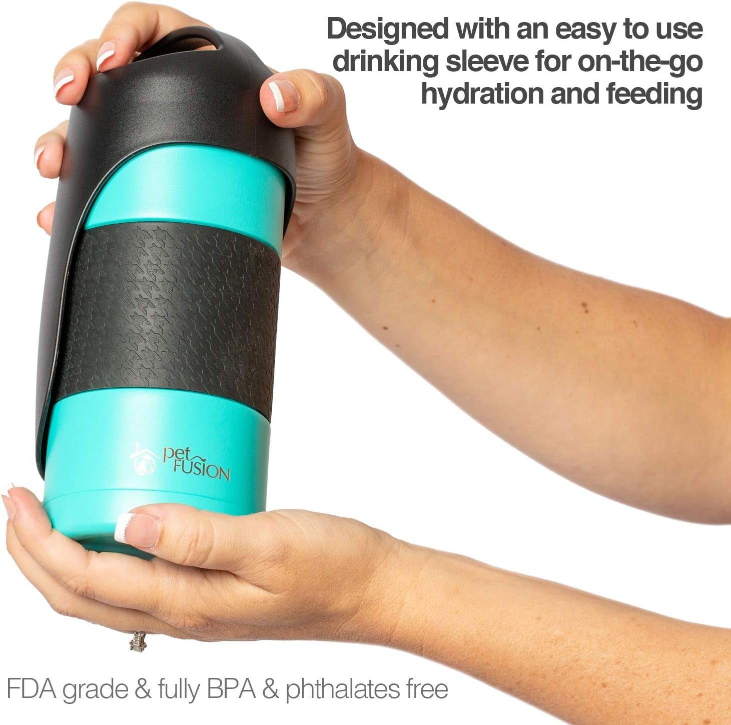 Portable Insulated Dog Water Bottle and Dispenser - 22 Oz Stainless Steel, Optimal Temperature for Travel