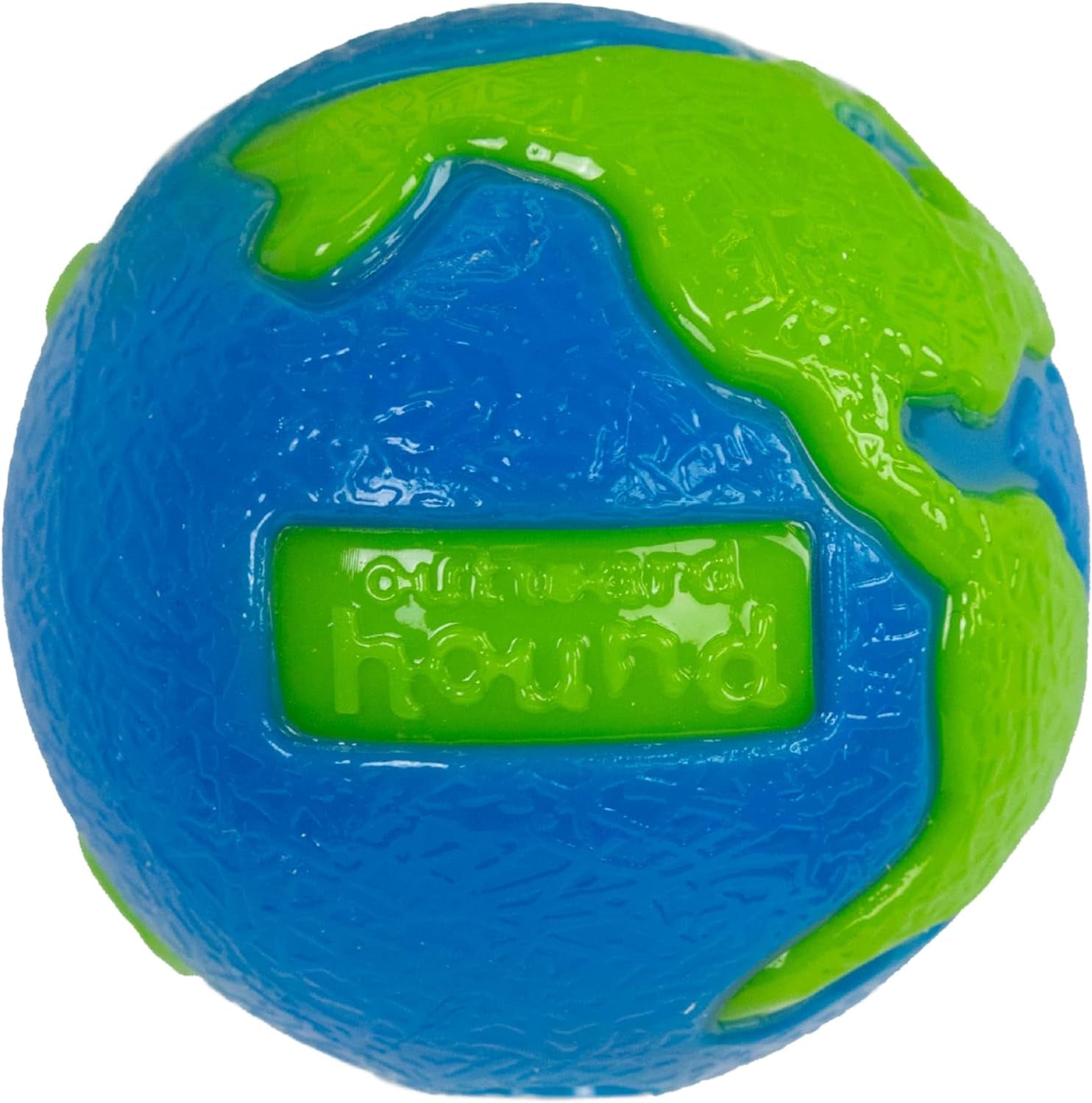 Outward Hound Orbee-Tuff Planet Ball Treat-Dispensing Dog Toy - Small, Blue/Green