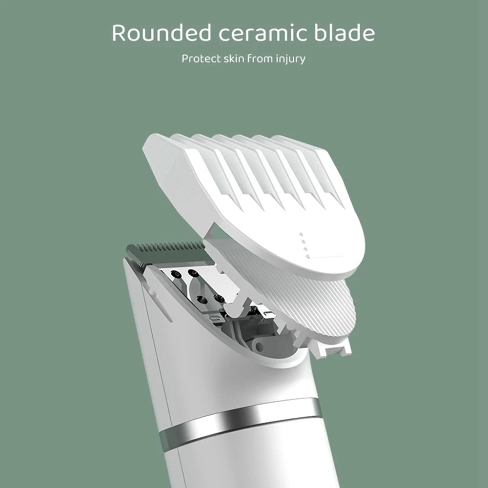 UBBT 4-in-1 Professional Pet Electric Hair Clipper with Four Blades, Grooming Trimmer, and Nail Grinder for Dogs and Cats