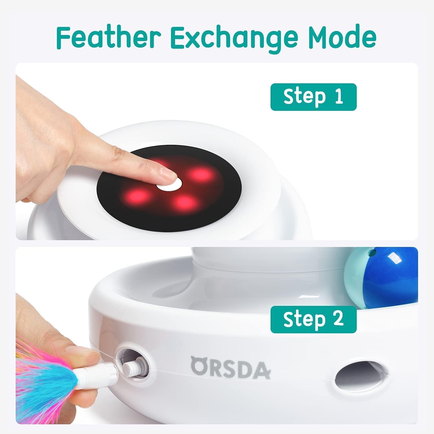  2-In-1 Interactive Cat Toys for Indoor Cats